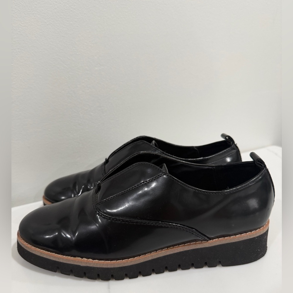 Zara Size 38 Black Leather Shoes - Picture 4 of 12